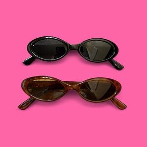 urban outfitters black & brown oval sunglasses!